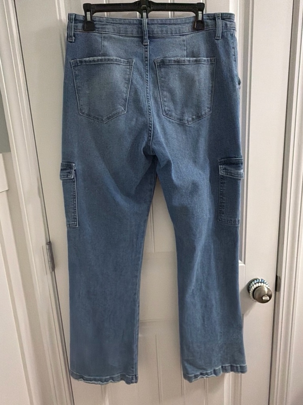 KanCan Women's Blue Cargo Jeans - Relaxed Fit Sz 11/29 Gorpcore - Picture 4 of 7